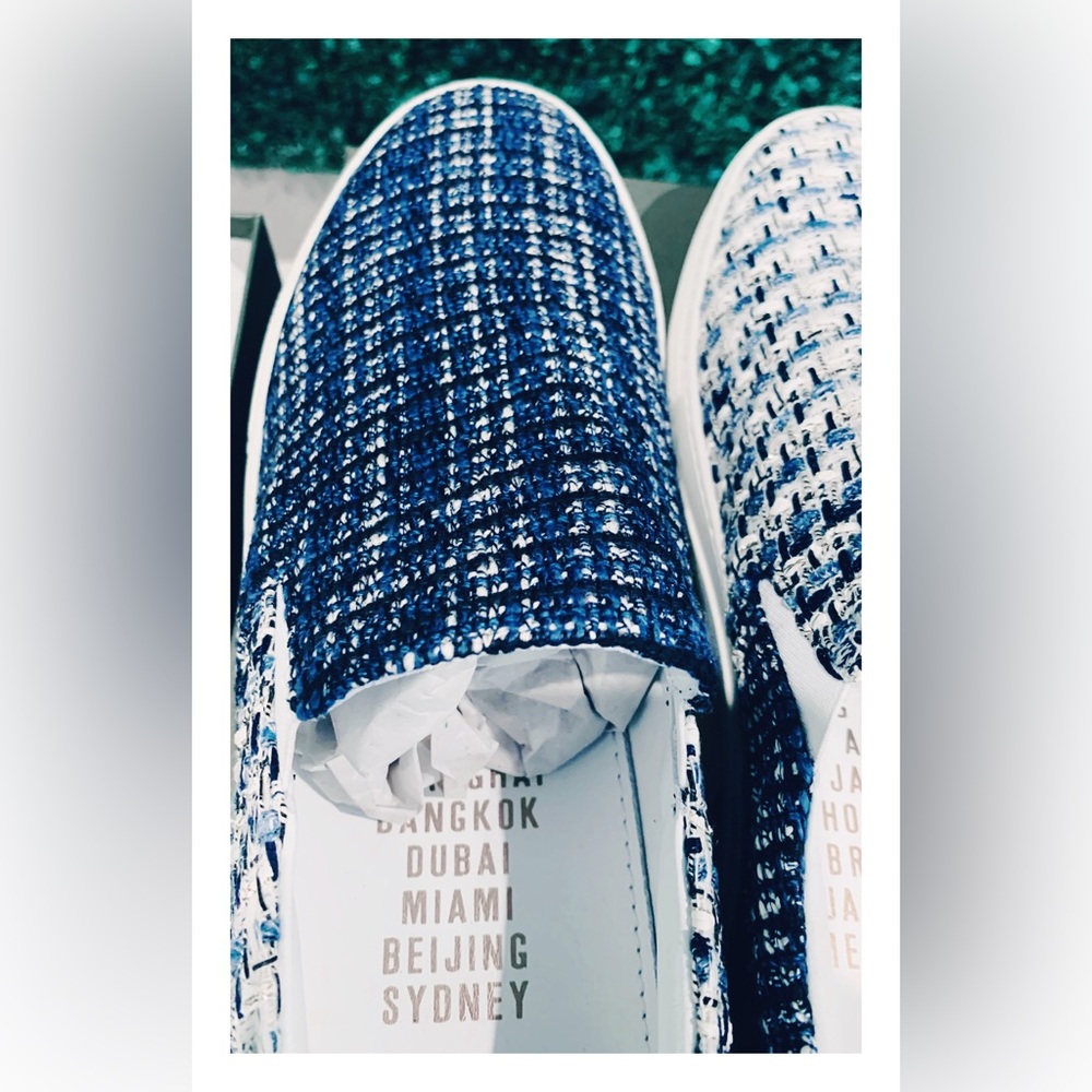 Greats Wooster x Lardini Collection Slip-On Limited Sneaker White/Blue, Size 13 - Picture 9 of 16